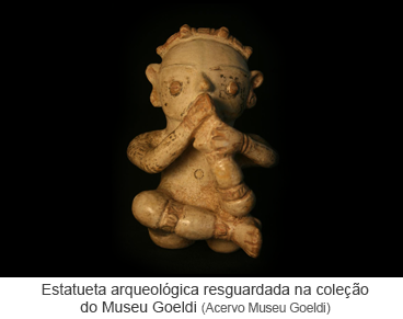 Estatueta arqueológica resguardada na coleção do Museu Goeldi