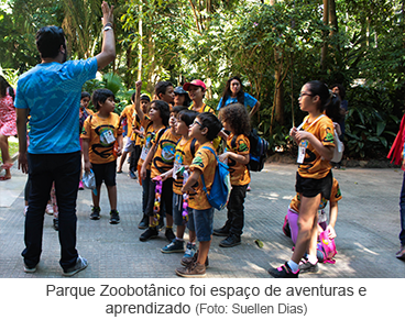 Parque Zoobotânico foi espaço de aventuras e aprendizado