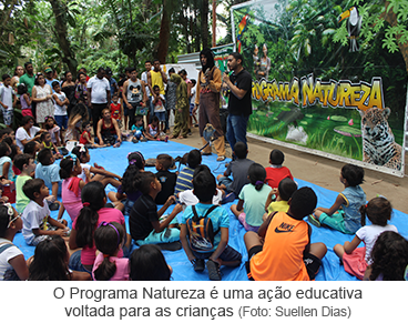 O Programa Natureza é uma ação educativa voltada para as crianças
