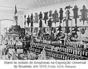 Stand do estado do Amazonas na Exposição Universal de Bruxelas, em 1910