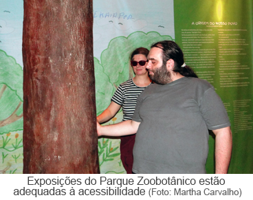 Exposições do Parque Zoobotânico estão adequadas à acessibilidade